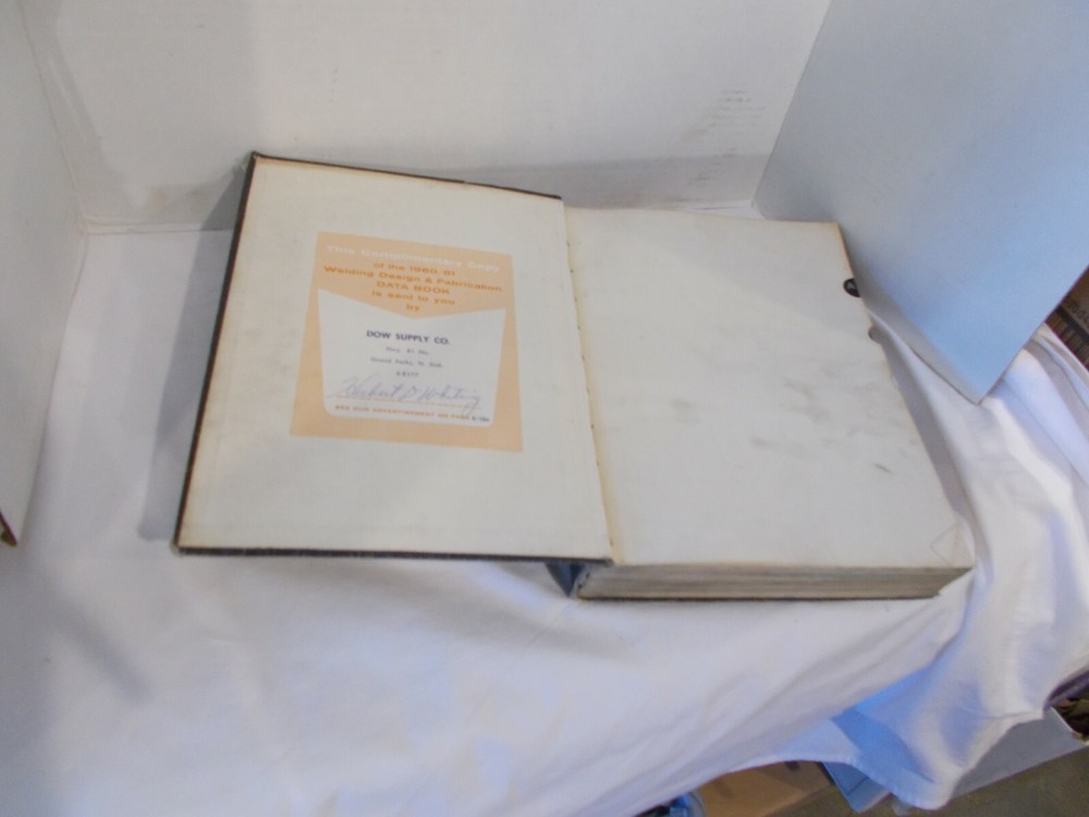 1960-61 Welding Design & Fabrication Data Book W/5 Separate Sections