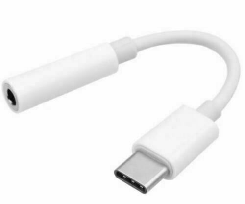 Universal USB Type C to 3.5mm AUX Headphone Adapter Jack Cable For Android White