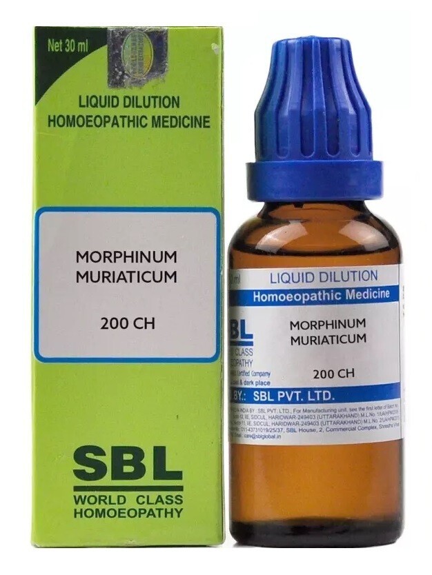 SBL Homeopathy Morphinum Muriaticum  200 CH (30ml) Dilution