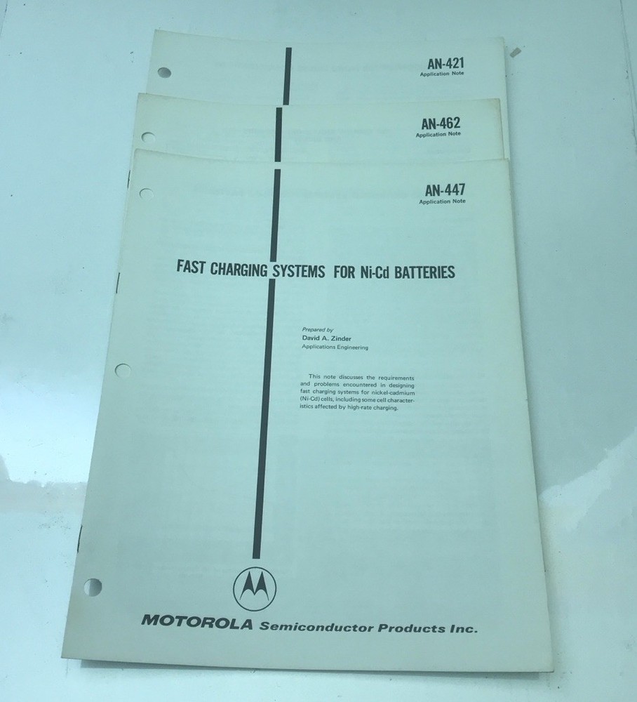 motorola semiconductor Application Notes Lot Of 3 / Vintage Engineering Docs