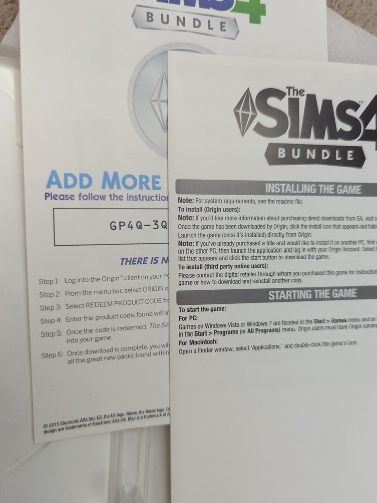 The SIMS 4 BUNDLE Code Download NO Disc Computer Game Spa Day Patio Stuff Pc Mac
