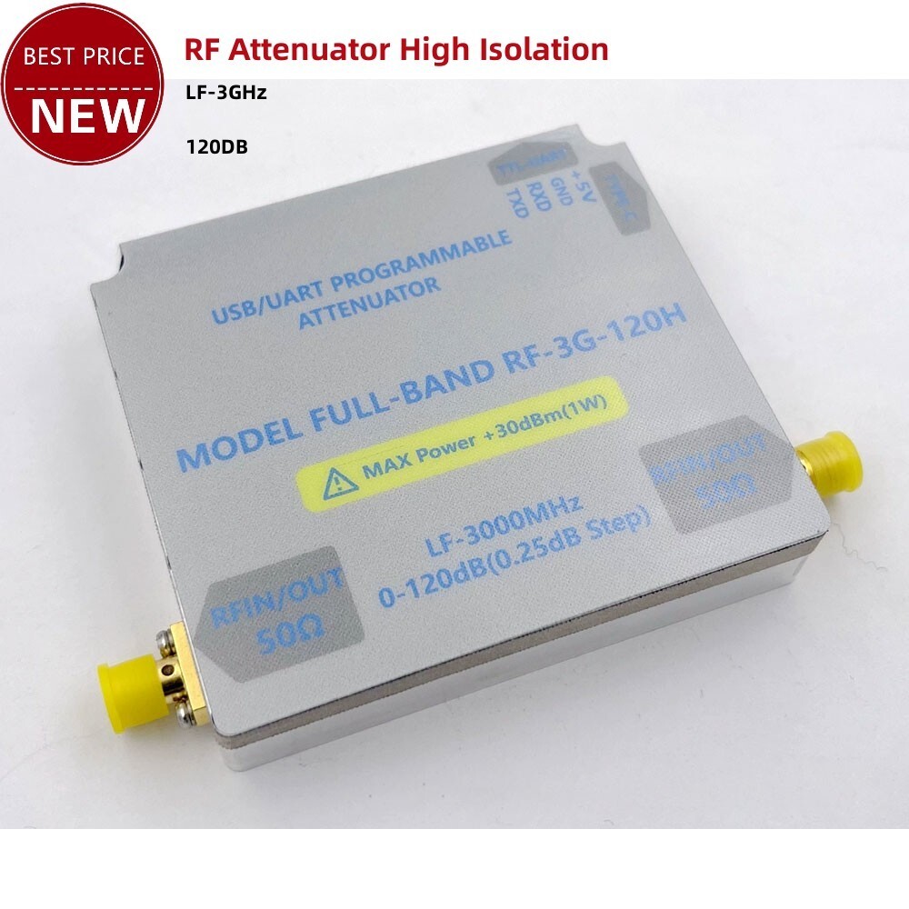 LF-3GHZ-120DB Bidirectional Digital Control RF Attenuator with LCD Main Control