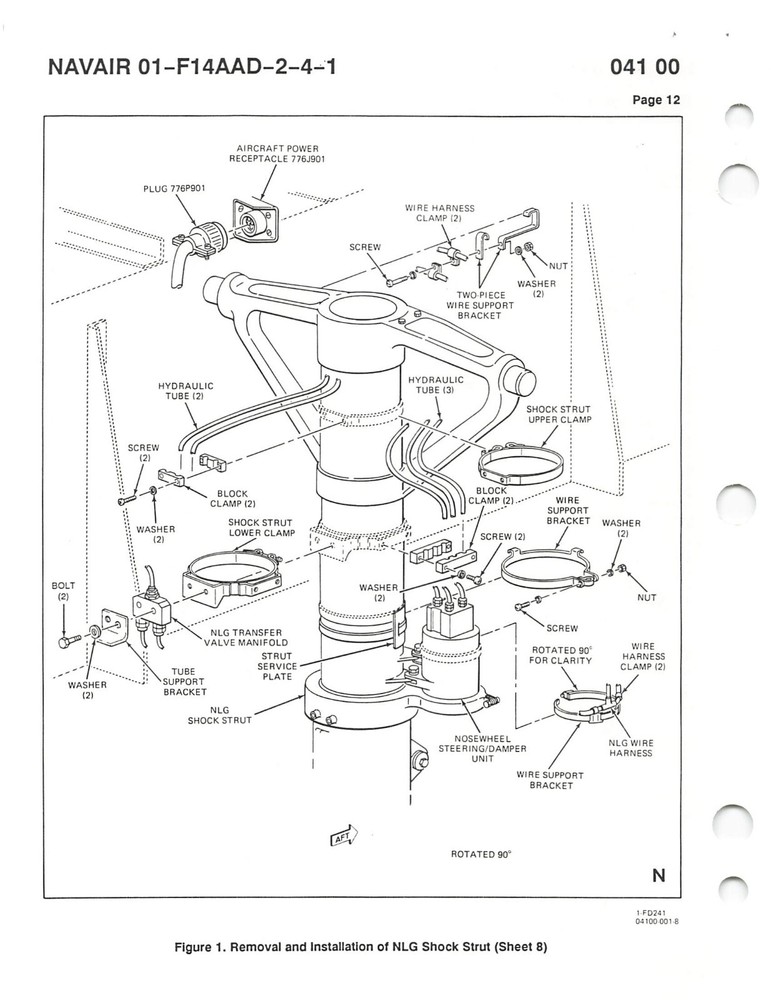 F-14D Super Tomcat 1995 Landing Systems Maint Flight Manual - CD