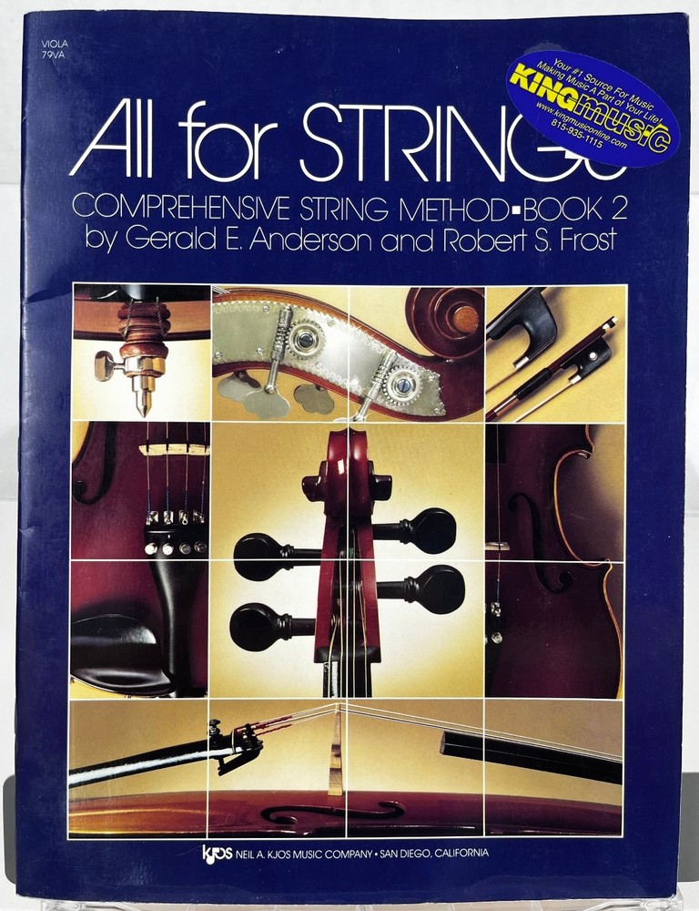 Viola All for Strings Comprehensive String Method Book 2 Kjos Book