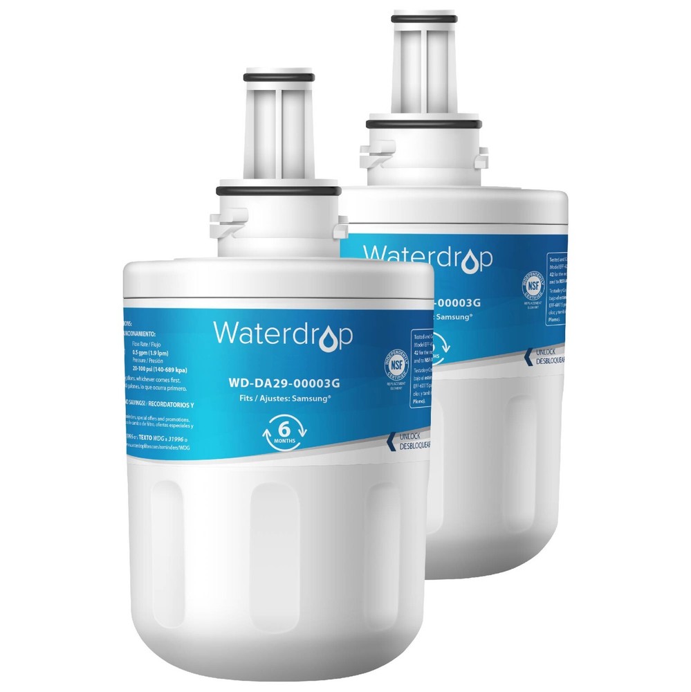 Waterdrop DA29-00003G Refrigerator Water Filter, Replacement for Samsung (2)