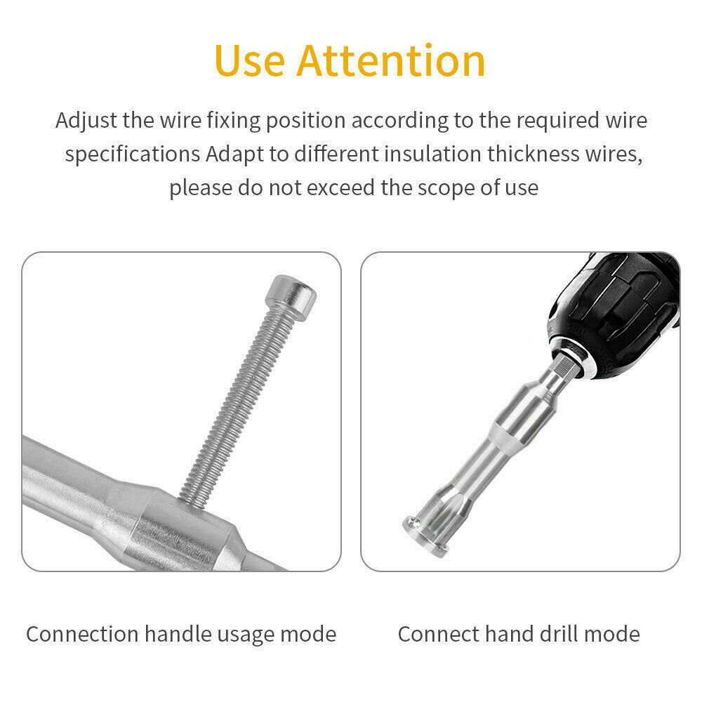 Cable Connector Wire Twisting Tools Stripper Twist Power Drill Driver Tool