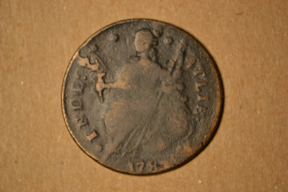 1787 Connecticut Copper. Draped Bust Left. Very Fine