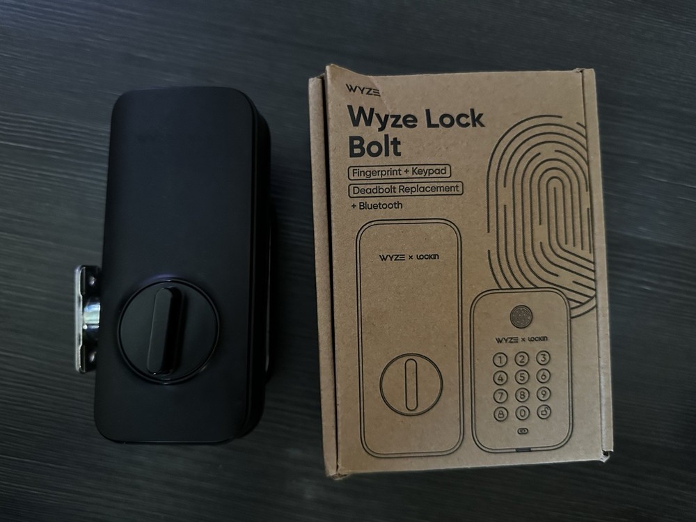 Wyze Lock Bolt Fingerprint Keypad Bluetooth Black Deadbolt Replacement