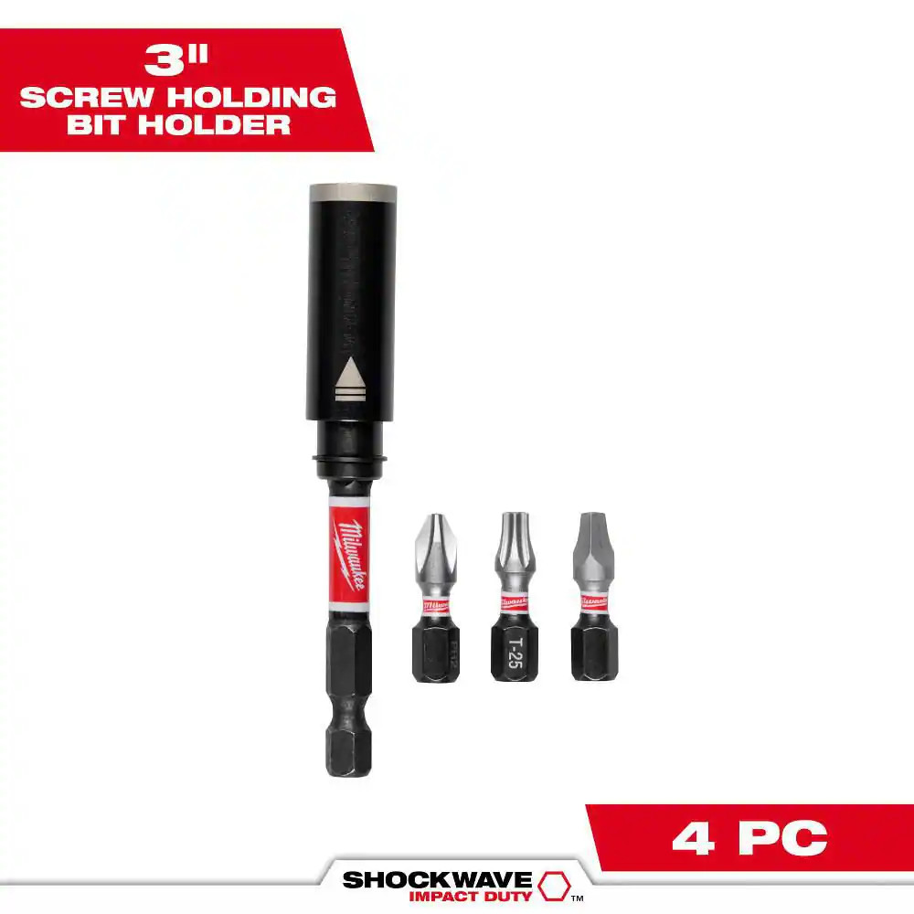SHOCKWAVE Impact Duty 3In. Screw-Holding Bit Holder