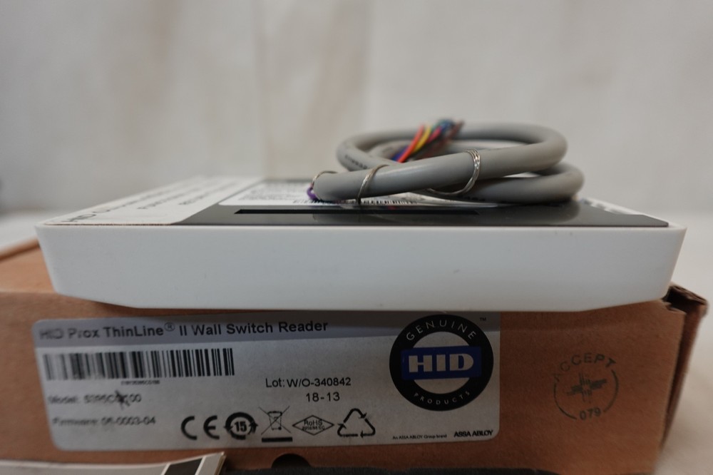 HID Thinline II Access Control Wall Switch Prox Card Reader White 5395CK100