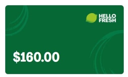 Hello Fresh $149.1 Gift card | Fast delivery