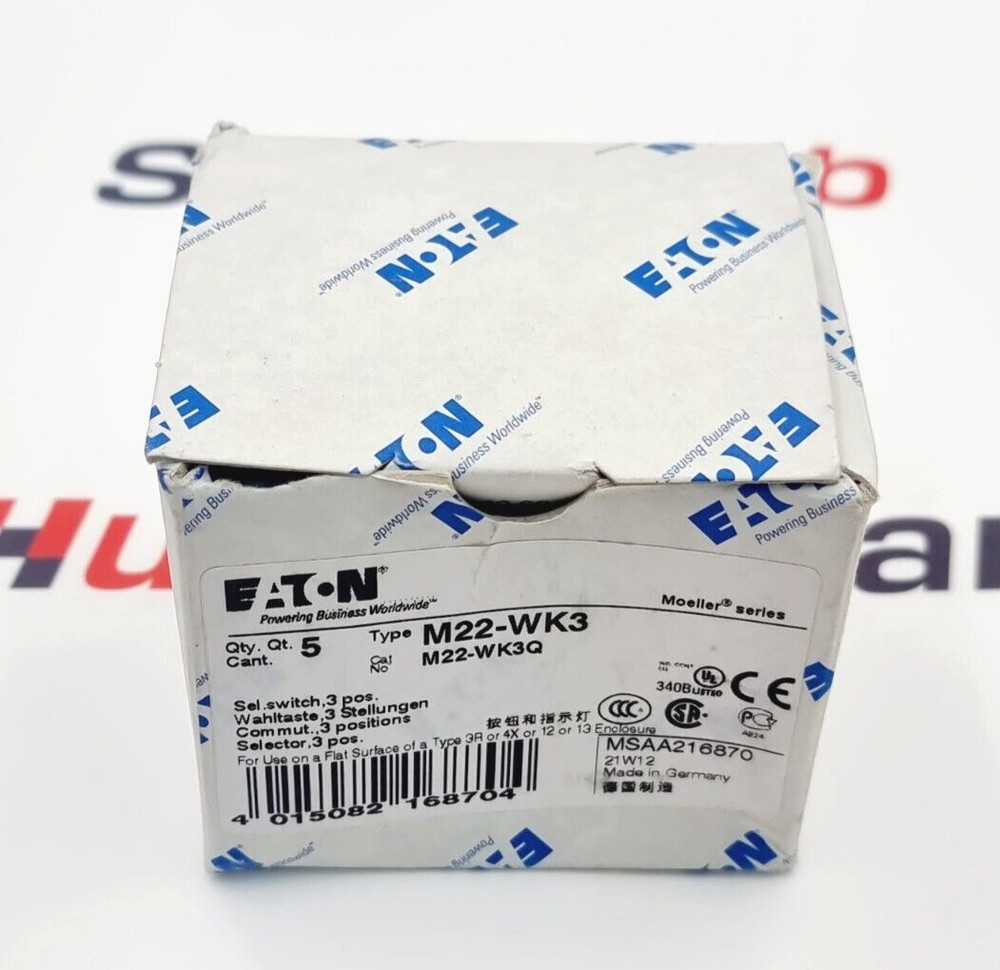 EATON M22-WK3 Selector Switch (5 Pcs In 1 Box)