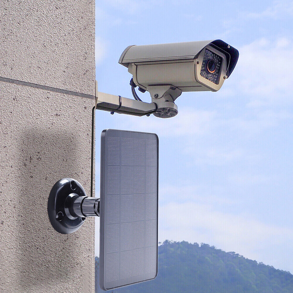 Solar Panel Micro USB C Power CCTV Camera Security Cam Battery Charger Outdoor