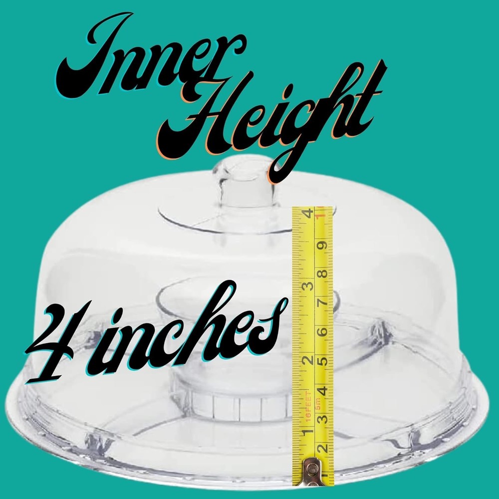 Multifunctional 12" Acrylic Cake Stand - Ultimate 6 in 1 Serving Experience