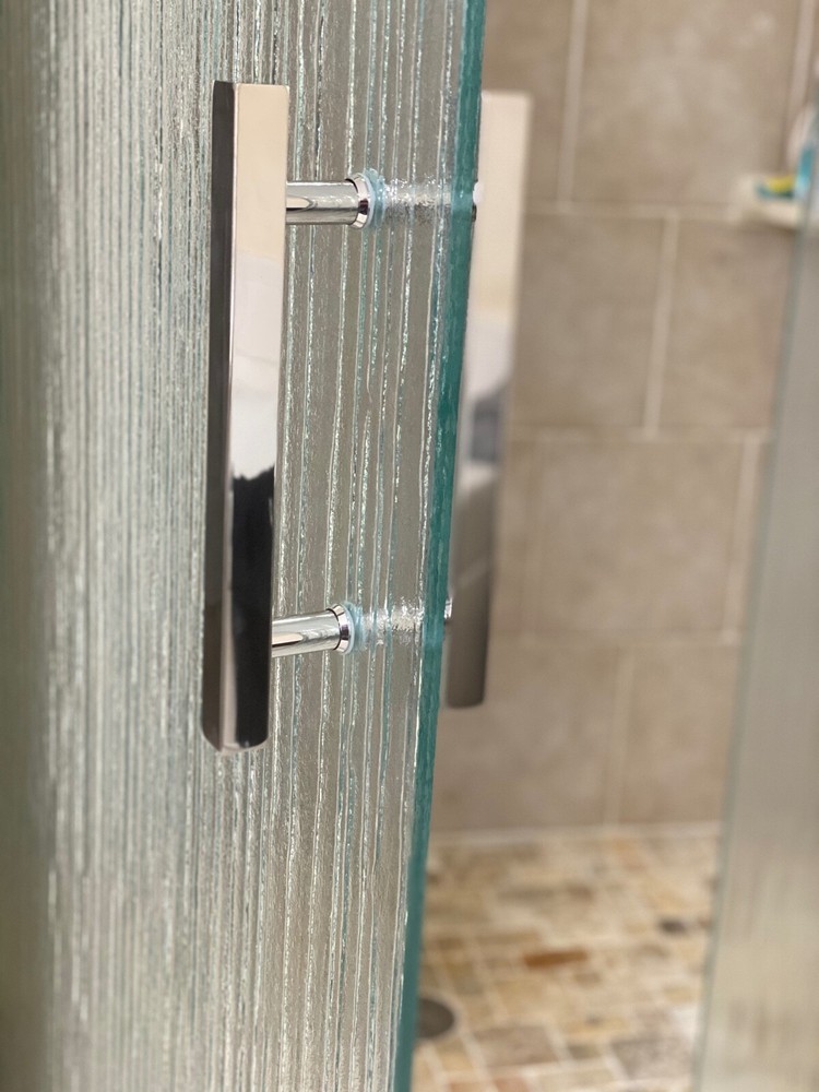 Shower Door Handle - 8" Square Ladder Pull (NEW STYLE)