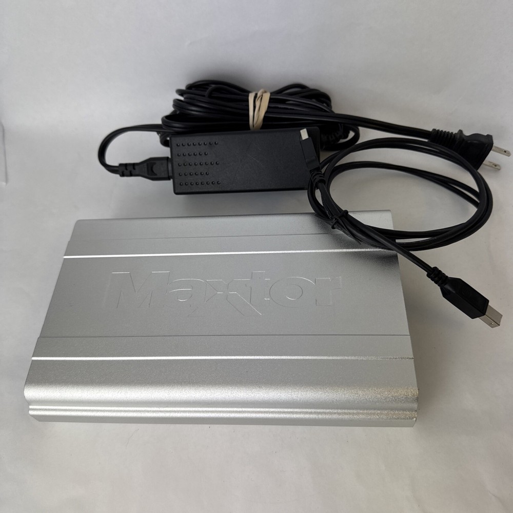 Maxator One Touch 200GB External Hard Drive | Tested | Comes With Wires