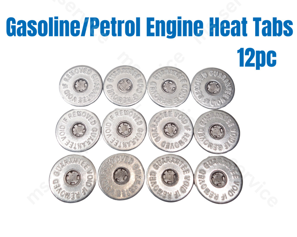 Gasoline Engine Motor Heat Tabs 12pc Overheating Indicator Brock