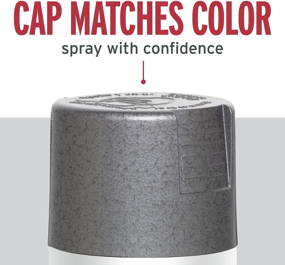 Rust-Oleum 7214830-6PK Stops Rust Hammered Spray Paint, 12 oz, Gray, 6 Pack