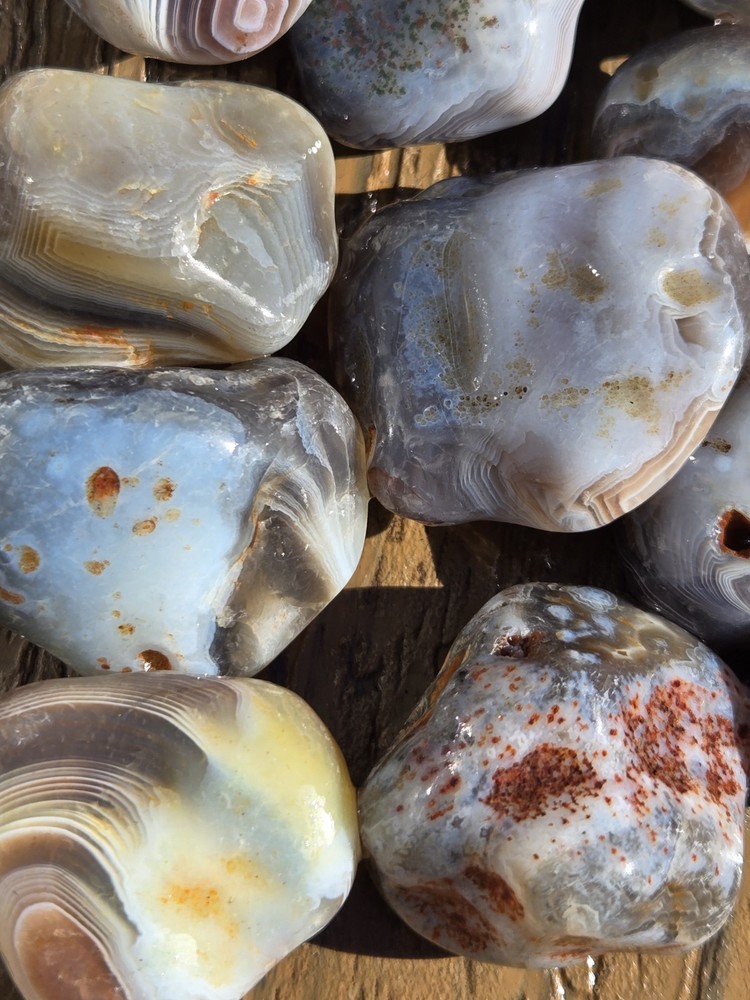 Botswana Agate Selects - POTENTIAL - Rough, Natural, Not Polished A+ Grade