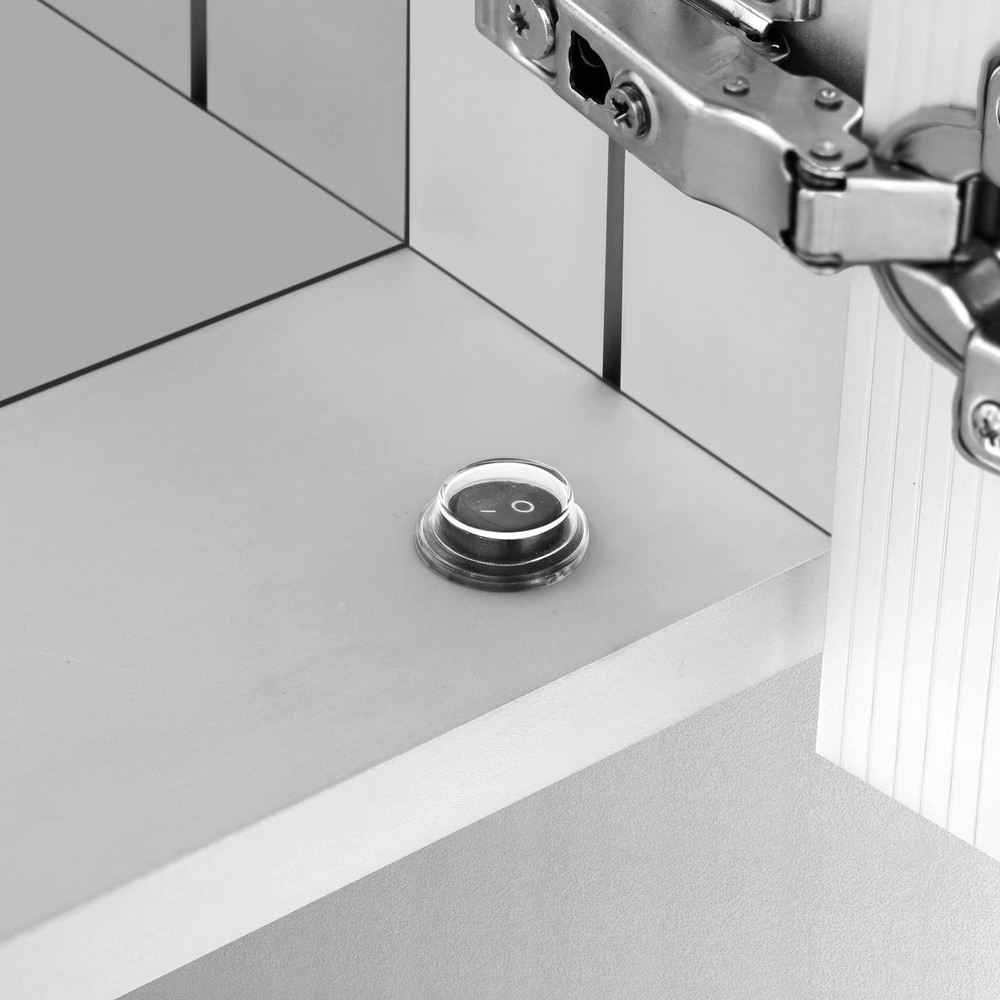 LYLA I LED LIGHTED BATHROOM CABINET VANITY SQUARE MIRROR - Right Side