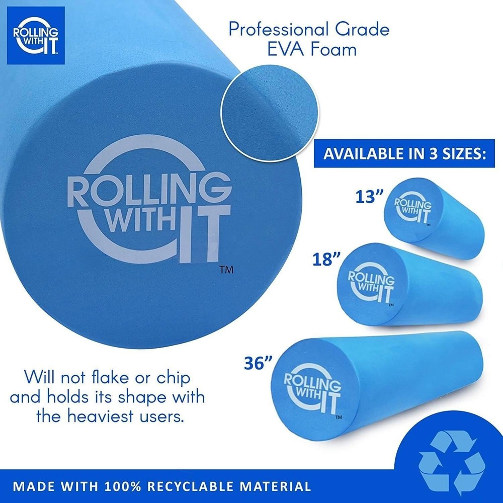 Foam Roller with High Density for Physical Therapy, Muscle Roller for Exercis...