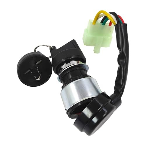 5 Pin Ignition Key Switch with 5 Wire Replacement for Go Kart Dune Buggy ATV