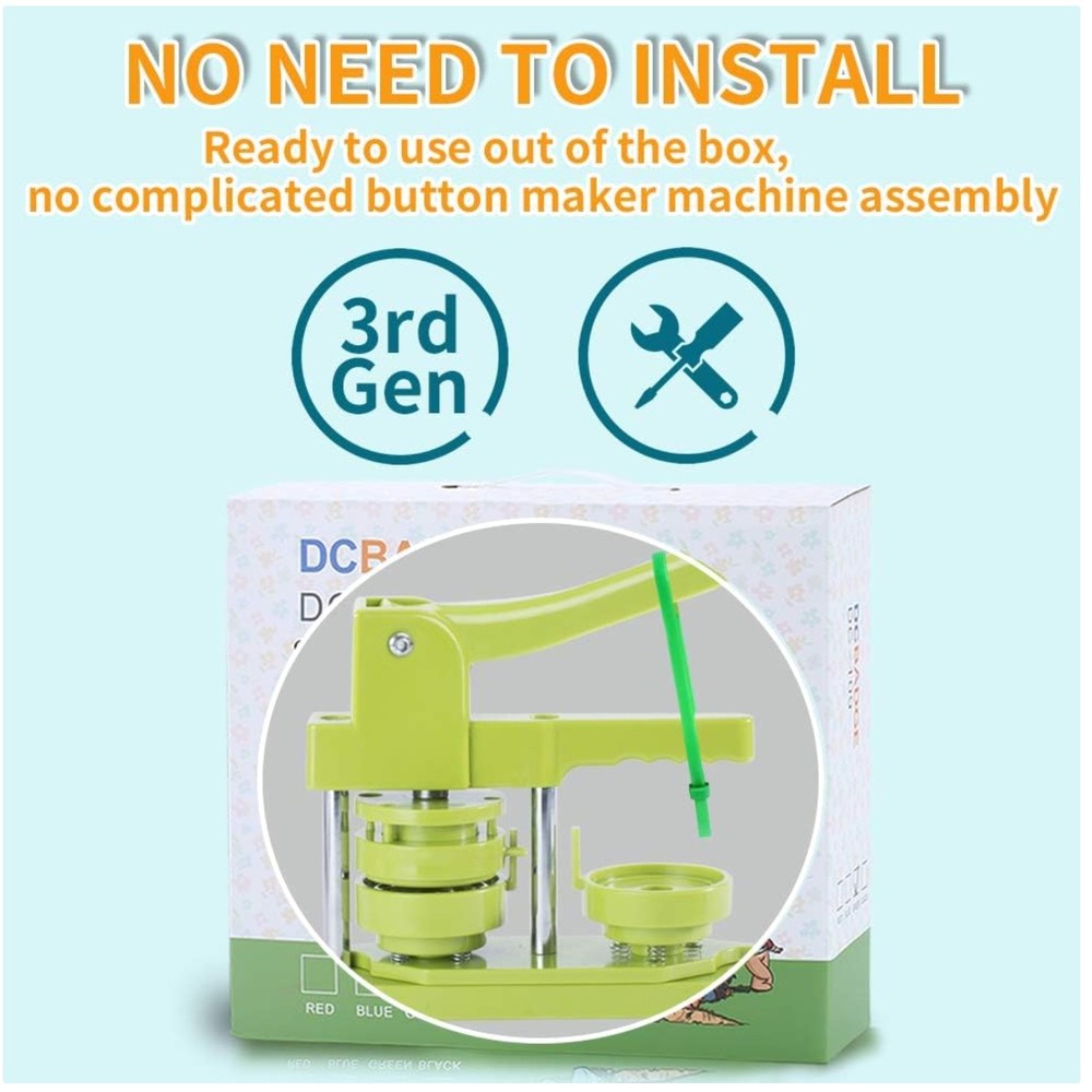 3rd Gen Installation-Free Button Maker 58mm - Badge Press