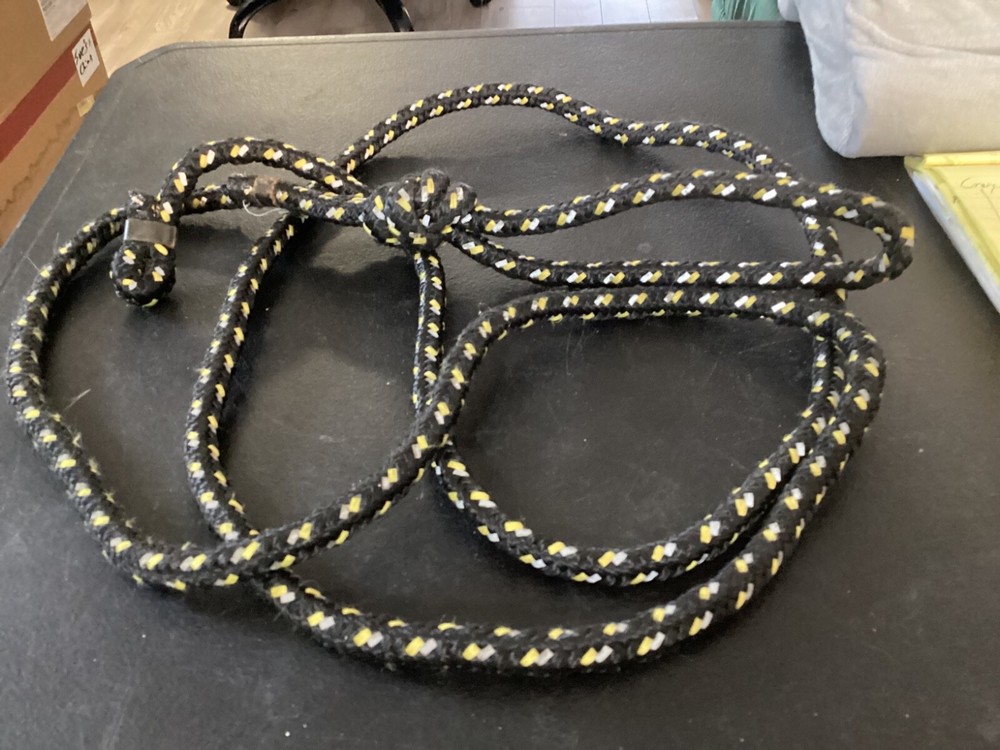 8' Long Black and White Rope