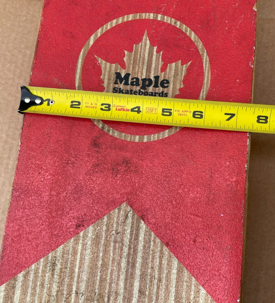 Maple Skateboard 31" x 7-1/2" Complete Board, w/ Maple 53 Wheels