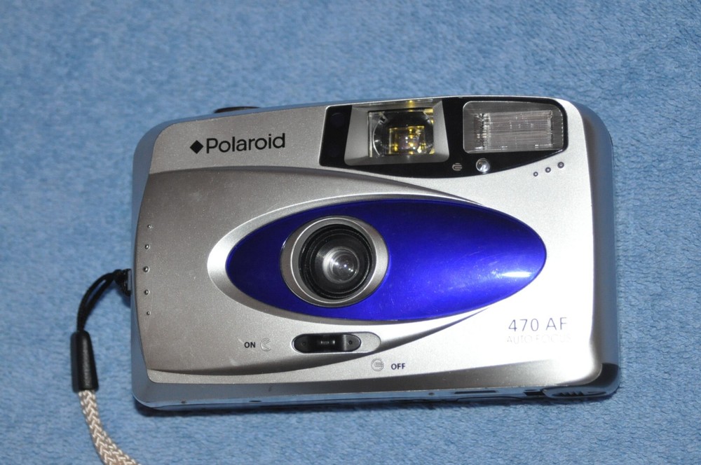 Polaroid 470 AF Auto Focus 35mm Camera With Flash Tested And Working