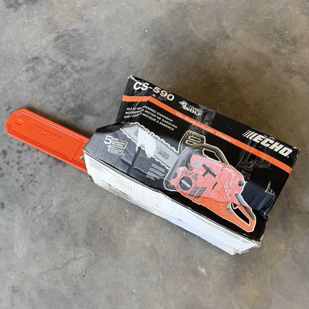 ECHO 20 in. 59.8 cc Gas 2-Stroke Rear Handle Timber Wolf Chainsaw