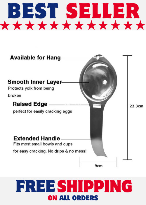 Egg Yolk White Separator Sieve Tool Easy Egg Divider for Baking Kitchen Gadget