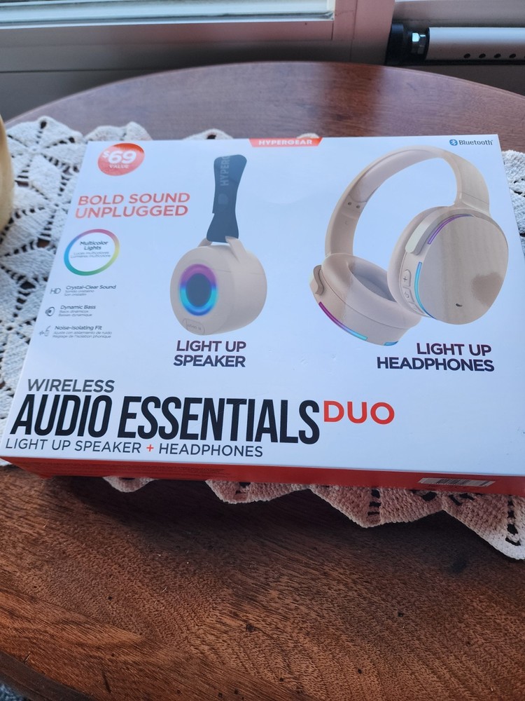 Hypergear  Wireless Audio Essentials Duo With Light-Up Bluetooth Speaker