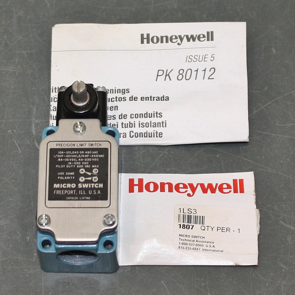 PARTIAL - Honeywell Micro Switch Rotary Limit Switch ILS3, 10A @ 480V AC