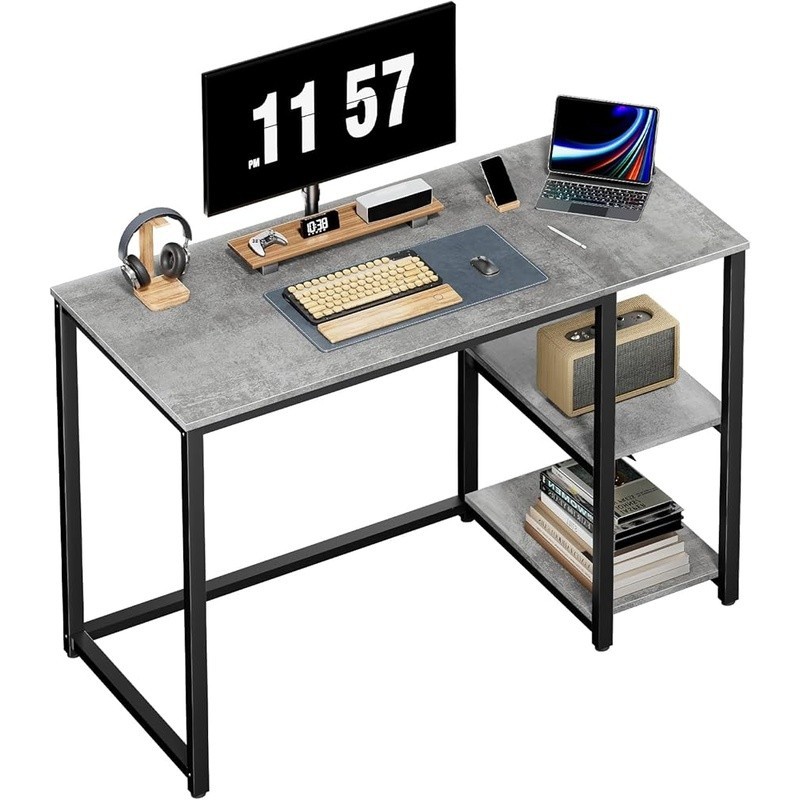 Compact Computer Desk W/ Adjustable Shelves Multi-functional Workstation New