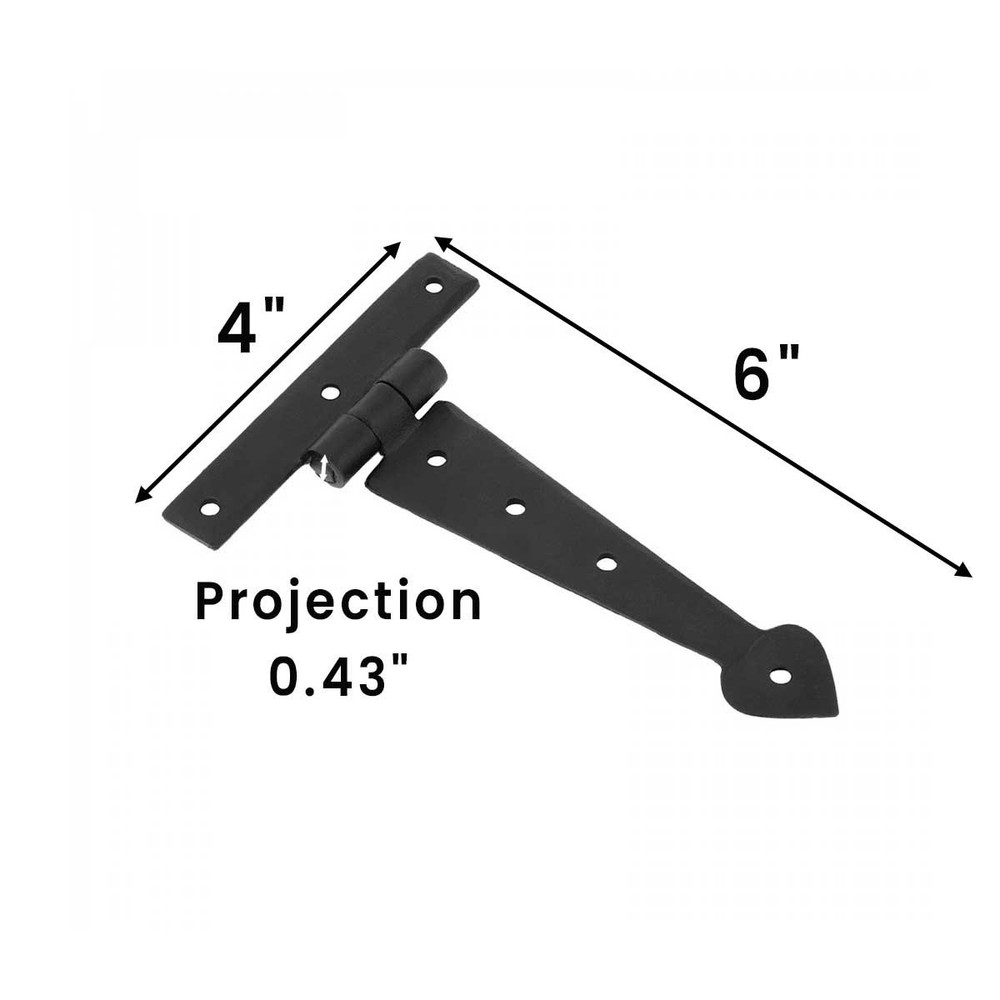 Iron Arrow Tee Hinge 6" Black Powder