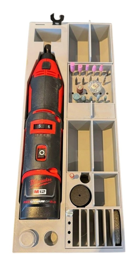 Milwaukee M12 Rotary Dremel Tool Accessory For 2 & 3 Drawer System