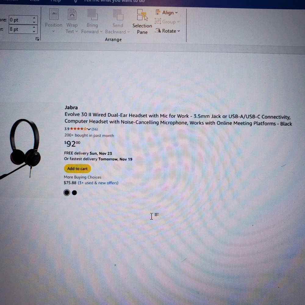 Jabra Evolve 30 II Wired Headphone - Black