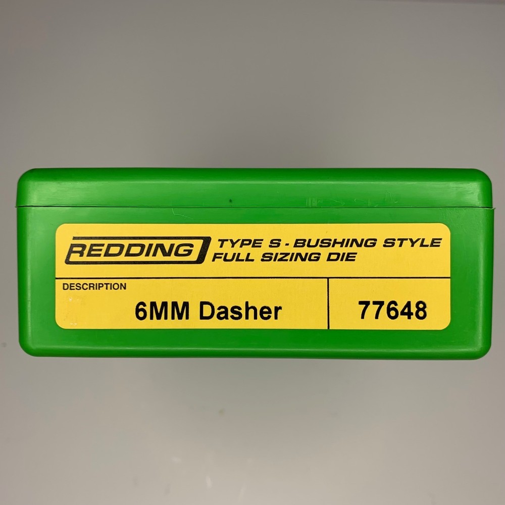 Redding ‎6MM Dasher- Type S - Bushing Style Full Sizing Die - 77648