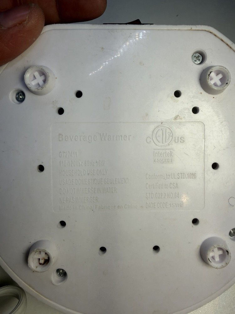 Beverage warmer Intertek