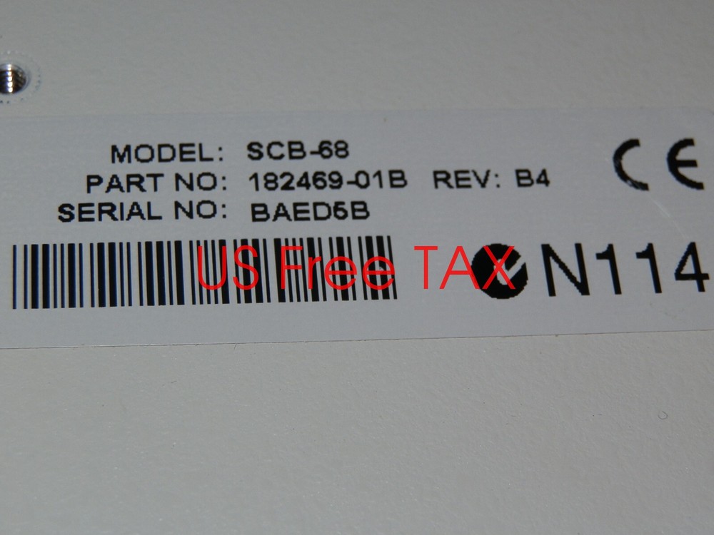 NATIONAL INSTRUMENTS SCB-68 1