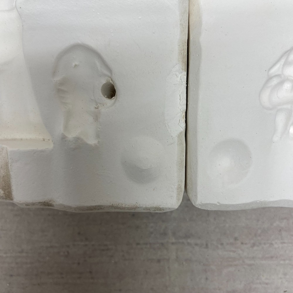 Unbranded Ceramic Slip Casting Mold Boy With Rabbit