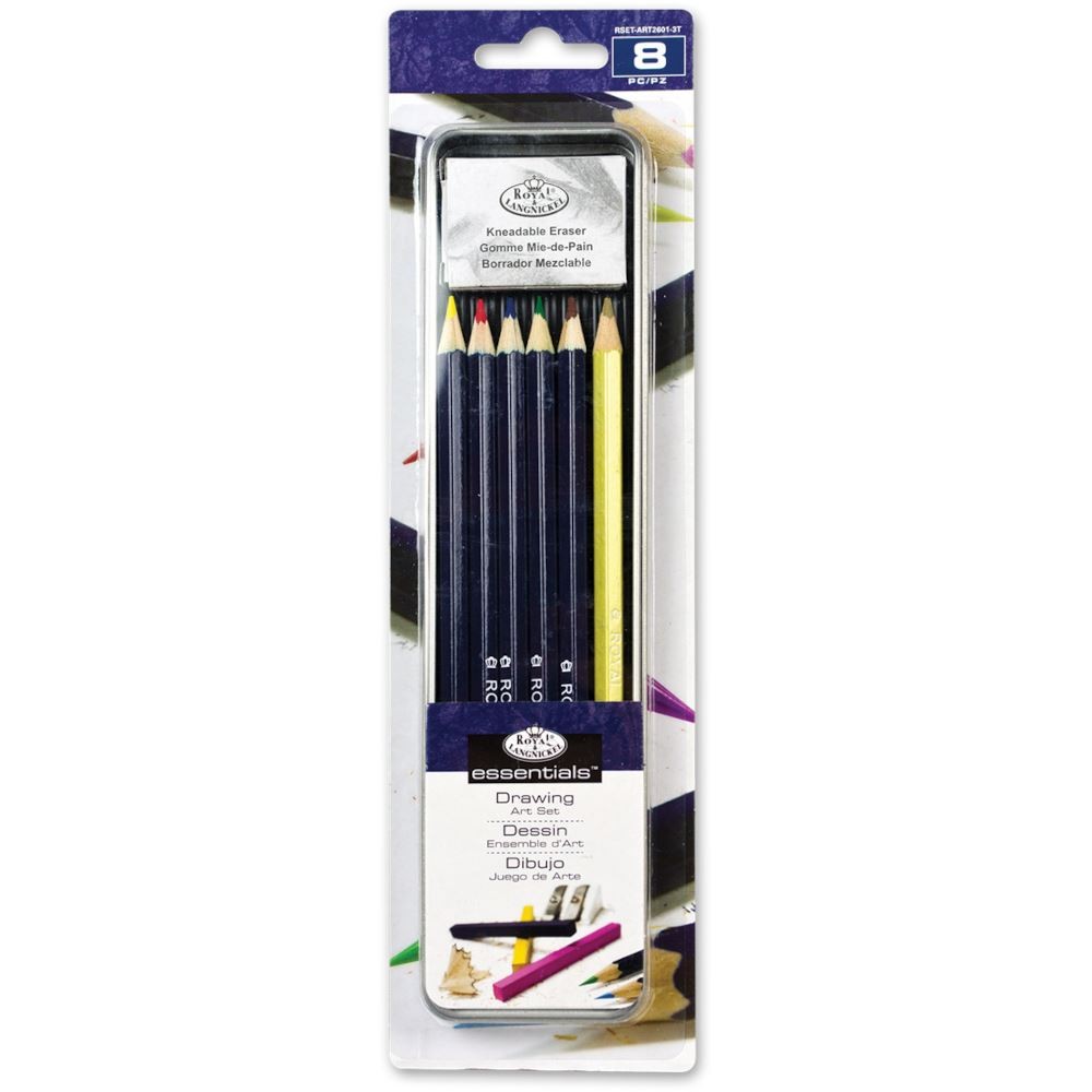 Royal & Langnickel Essentials Colour Pencil Mini Tin Art Set