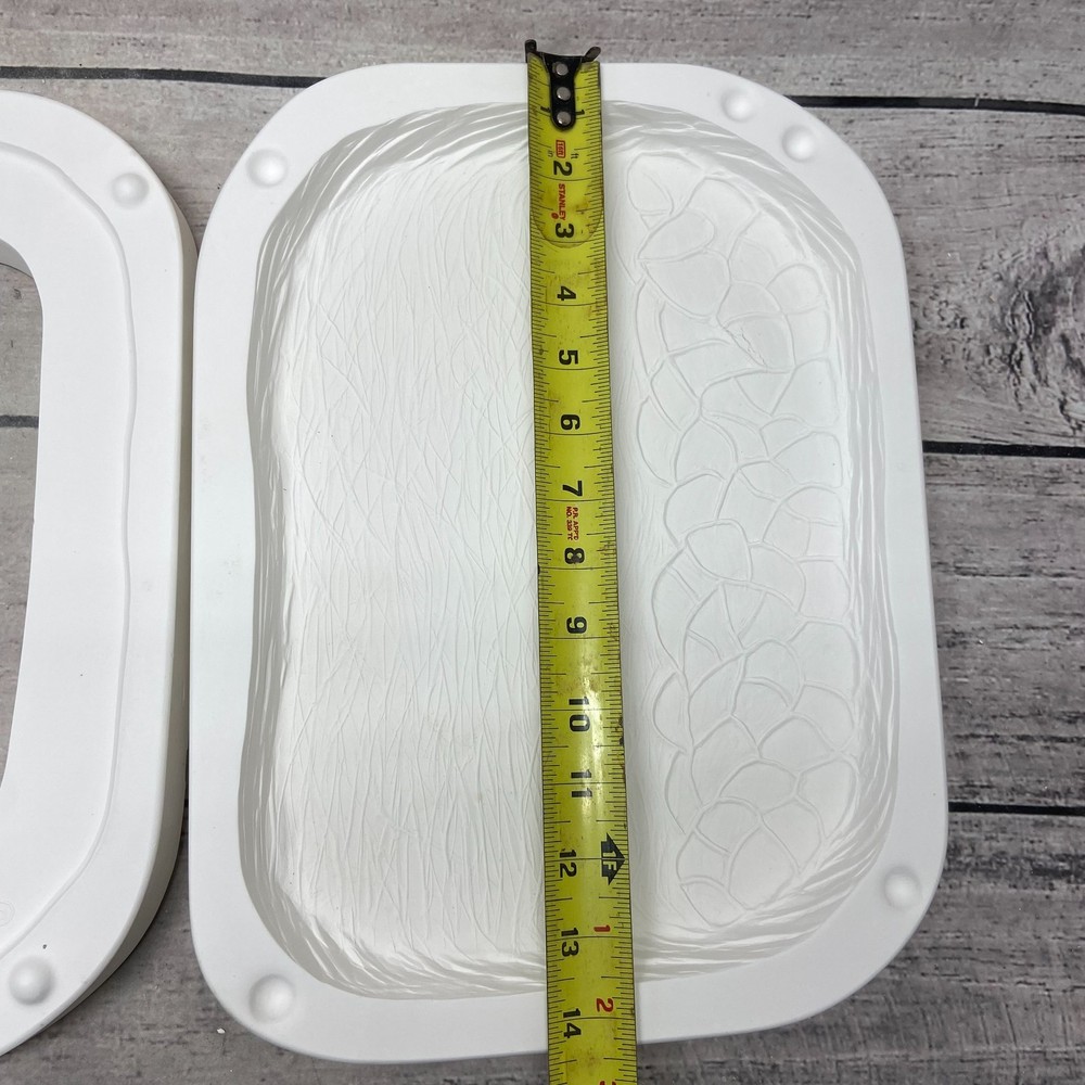 Vintage 1988 Teddy Bear Ceramic Casting Mold Rectangle Serving Platter #180