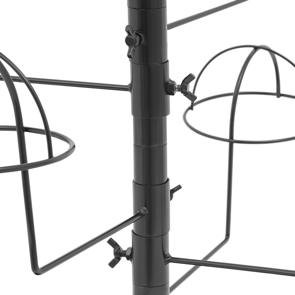 Freestanding Hat Rack Stand, Rolling Hats Display Rack, Hat Display Stand Black