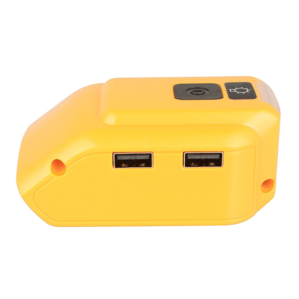 Power Source Lithium Battery Charger 2 USB Adapter For Dewalt 20V/18V DCB090