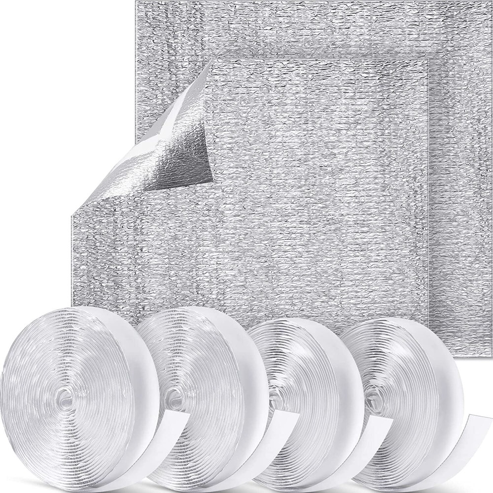4X6 REFLECTIVE FOAM CORE WINDOW SHUTTER VENT INSULATION (W/ HOOK AND LOOP TAPE)