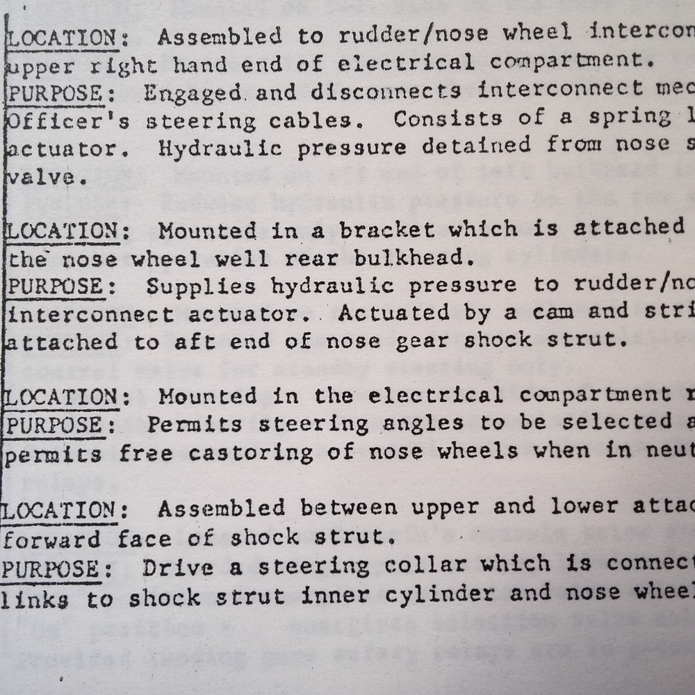 BAC One-Eleven 1-11 Component Locator Booklet Manual