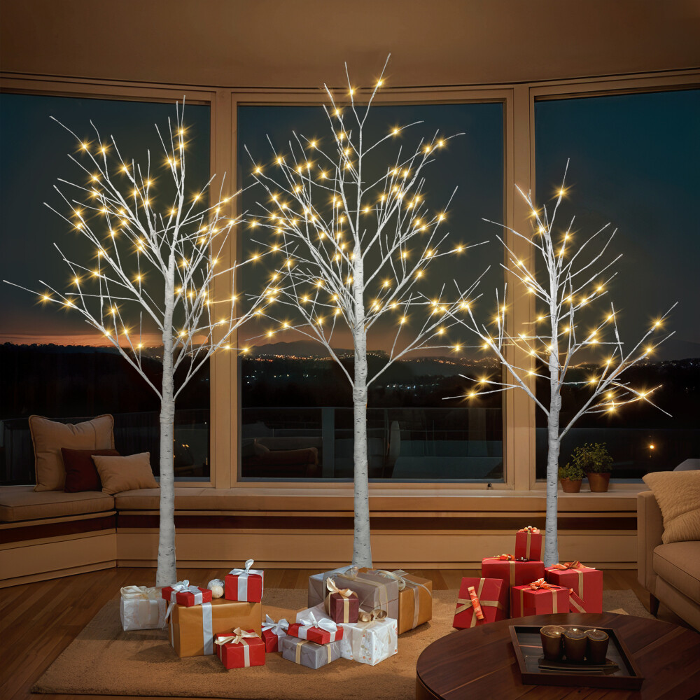 Artificial Tree w/ LED Lights Christmas Tree for ​Decoration Inside and Outside