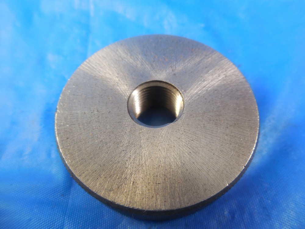 13/32 28 SS SOLID THREAD RING GAGE .4625 GO ONLY P.D. = .3789 INSPECTION TOOL
